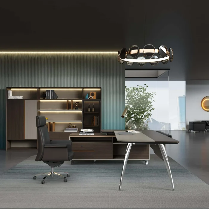 BLY Series Luxury Executive Desk & Office Furniture | Bentley Inspired Management Suite